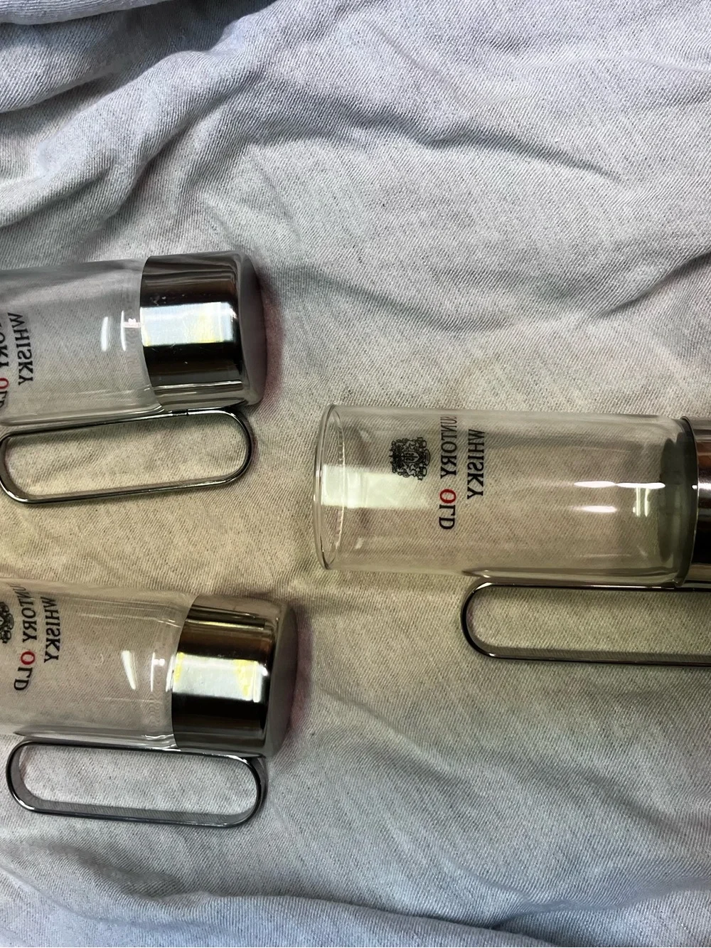 Vintage Suntory Old Whisky Hot Glasses Set of 3 Japanese Barware